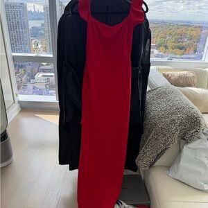 Elegant Red Sleeveless Dress